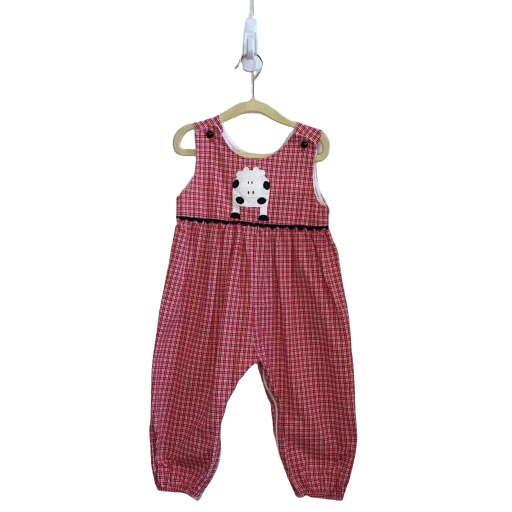 Plaid Sleeveless Romper