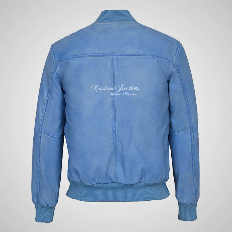 SEVENTIES 70’s Leather Bomber Jacket For Mens